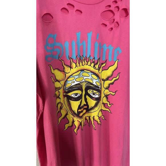 SUBLIME DISTRESSED OVERSIZED COTTON TEE SIZE 3 - Picture 6 of 6